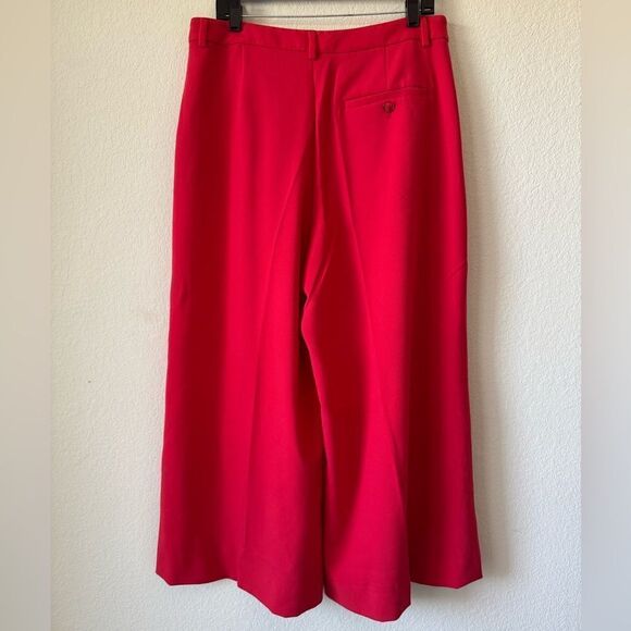MAEVE The Avery Pleated Wide-Leg Palazzo Pants Women’s Sz 14 26" Cropped Hem* - Picture 9 of 16